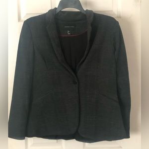 Adrienne Vittadini Black Blazer/ Jacket : Size Large